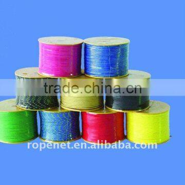 Colorful polyester/nylon/pp twisted/braid twine with reasonable price