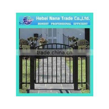 Hot Sale Quality Ornamental iron garden gates / double and single gate