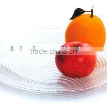 Crystal acrylic Round fruit dish Round circle pattern compote round clear fruit stand plastic fruit tray