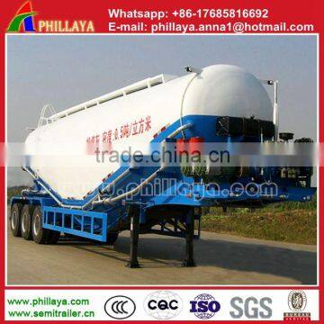 Heavy Duty Tri Axles Transport Bulk Cement Tank Truck Semi Trailer photo-3