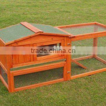 Large Size Wooden Rabbit House with Run