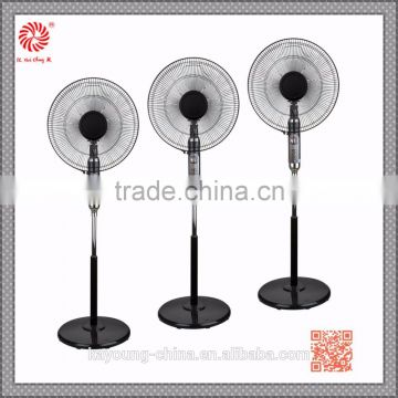 16 inch electric stand fan / LED panel electric pedestal fan / metal blade pedestal fan