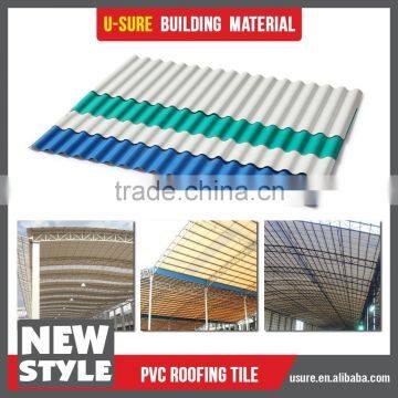 color corrugated pvc plastic roof sheet