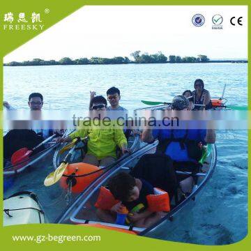 100% PC Plastic Crystal Clear Bottom Transparent Canoe /kayak for Sale photo-4