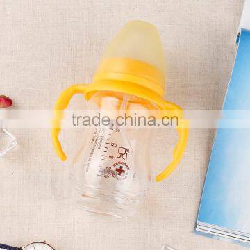 Wholesale BPA Free 100% Food Grade Custom-made Wide Neck Baby Feeding Bottle for Baby With Handle photo-3