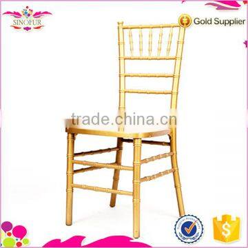 Qingdao SinoFur Classical Wholesale Golden Wood Tiffany Chair photo-6