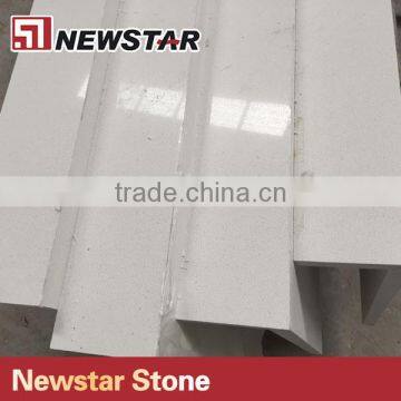 Newstar White Quartz Countertop Edging Strip for Hotel Project photo-4
