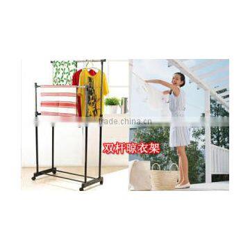 Height Adjustable Floor Lifting Racks Drying Rack With 4 Wheels photo-3