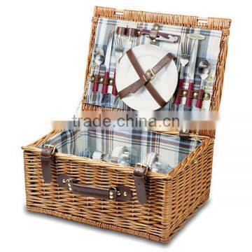 New Year Natural fabric picnic basket for sale