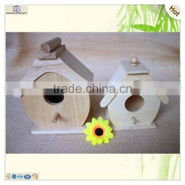 Price Small Cute Unfinished Paulownia Wooden House Model photo-6