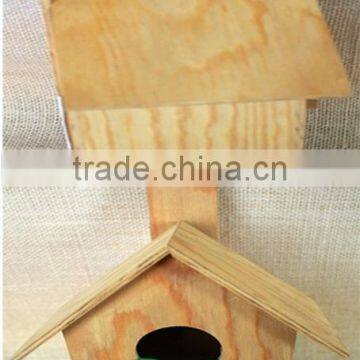 Wood Artificial Bird Nest for Round Wood Window photo-6