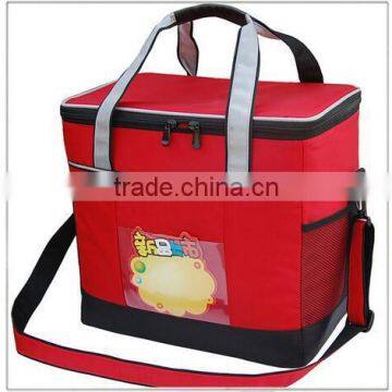 CY153 Lunch Tote Bag Box Cooler Bag, Silver Interior and Long Handles, Picnic Cold Drink Insulation Bag Cooler Bag Freezable photo-6