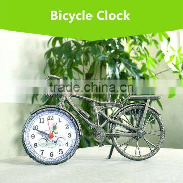 Classic European Style Creative Bicycle Shape Clock, Hot-sale Home Desk Decorative Bicycle Design Clock