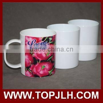 Wholesale 11oz sublimation coat white blank sublimation mug