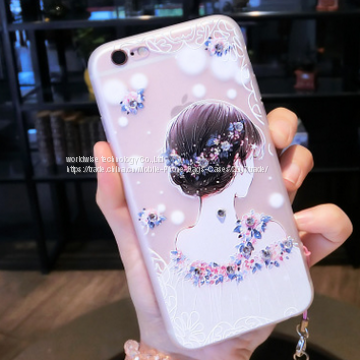 New Design Soft Tpu Cell Phone Case Silicone Mobile Phone Cases for IPhone7/7Plus/6/6s/6plus/6splus Diamond Crystal Case photo-2