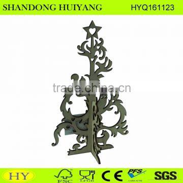 FSC laser cut plywood Christmas tree wholesale