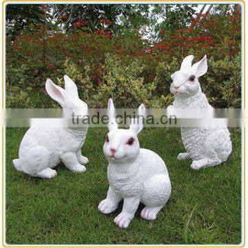 Bespoke Resin Decorative Lovely Standing Rabbit Sculpture for Garden Decoration photo-4