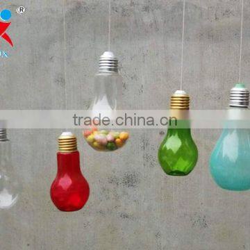 Hanging Painted Color Glass Bulbs Terrarium