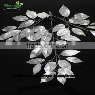 SJZJN 2598 New Style High Quality Fake Leaves,hot Sale Leaves Made in China High Simulation photo-4