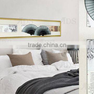 Framed Handmade Chinese Fan & Chinese Characters Art Craft for Home Decoration photo-2