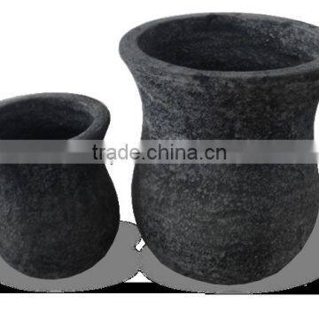 Round Lightweight Cement Pots, GRC (Glass Reinformed Concrete) pots, Small light cement planter