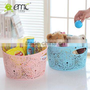 Plastic Basket for Storage Sundries With Handle, Plastic Lace Basket photo-2