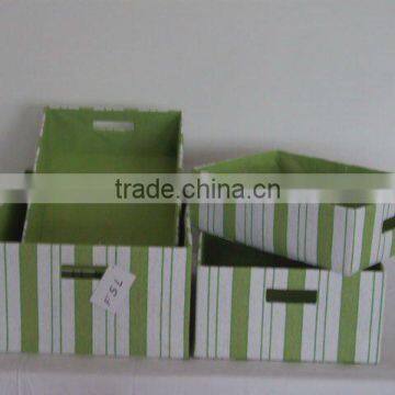 cuboid paper box for home storage
