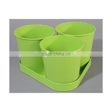 Set of 3 Flower Pot Herb pot Flower bucket Mini garden pot