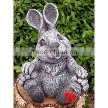 granite rabbit garden sculpture