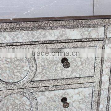 3 Drawers Living Room Furniture Solid Wood Cabinet photo-3