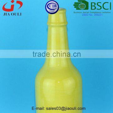 BSCI Audit Factory Unique Design Home Decor Wine Bottle Shape Ceramic Vase, Tall Decorative Vase photo-6