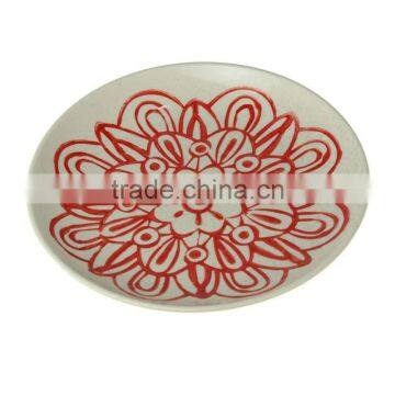 Decorative Custom Hand Painted Ceramic Round Dinner Plates photo-3