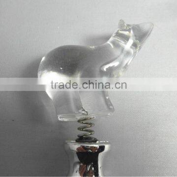 Latest Design Acrylic Led Color Changing Bar Wine Bottle Stopper Accessories photo-2