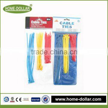 50PC UL/CE/ROHS/SGS wholesale in china colorful waterproof disposable self locking nylon plastic cable tie