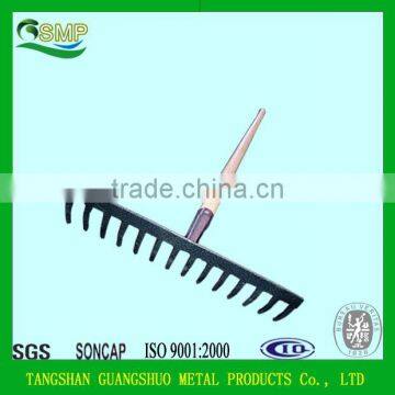 garden rake (16T/22T)with wooden handle ,bow rake