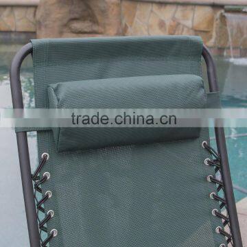 2 Pack Metal Pool Folding Green Anti Gravity Chair With Cup Holder photo-3