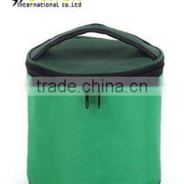 Fashionable cute round insulated cooler handbag