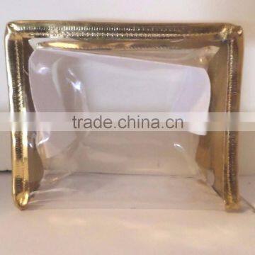 Clear Vinyl Transparent Makeup Bag Toiletry Kit Travel Pouch Cosmetic Bag Case photo-5