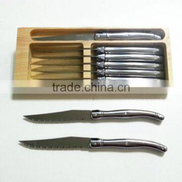 6PCS Stainless Steel Laguiole Steak Knives photo-2