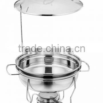 8L Wholesale european style stainless steel alcohol rechaud, chafing dish