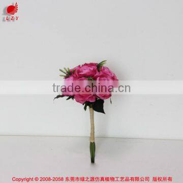 High quality fabric artificial rose of 7 head