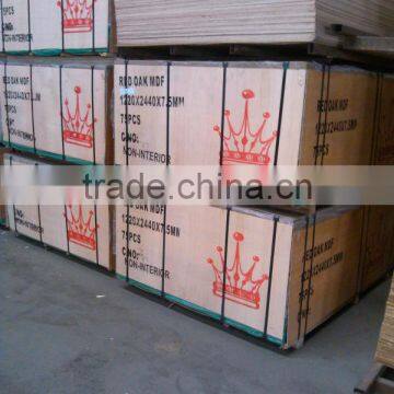 18mm nature red oak MDF for Egypt market