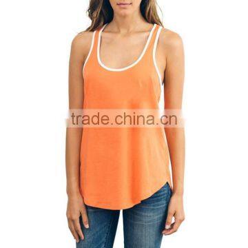 custom woman gym singlet , stringer tank top wholesale