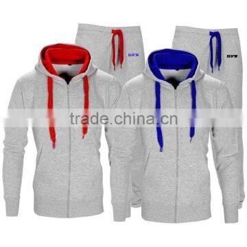 cotton sweat suits with fully customization with your designs embroidery or printing