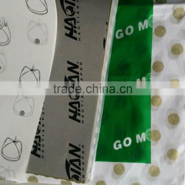 factory supply custom size printed logo colorful tissue paper