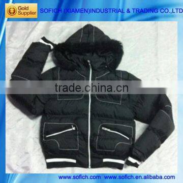 Ladies 100% polyester lightweight waterproof jacket down jacket