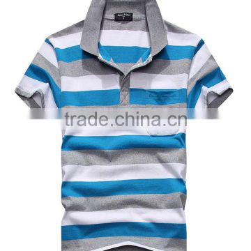 China Supplier New Design Custom Striped Polo Shirt PLS-12