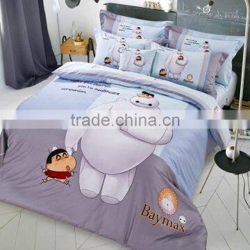 Classic Designer European Colorful Pigment Printed 4 Pcs Comforter Bed Cover Bedding Set photo-2