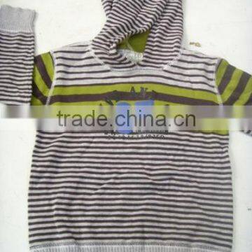 100% cotton boy's hooded sweater