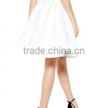 Solid High Waist Ruffled Mini Skirt photo-2